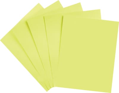 Staples® Brights Multipurpose Paper, 24 lbs., 8.5 x 11, Light Yellow, 500/Ream (20107)