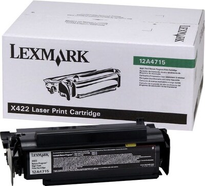 Lexmark 12A4715 Black Toner Cartridge; High Yield
