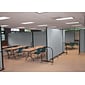 Screenflex® 11-Panel FREEstanding™ Portable Room Dividers, 6'H x 20'5"L, Grey