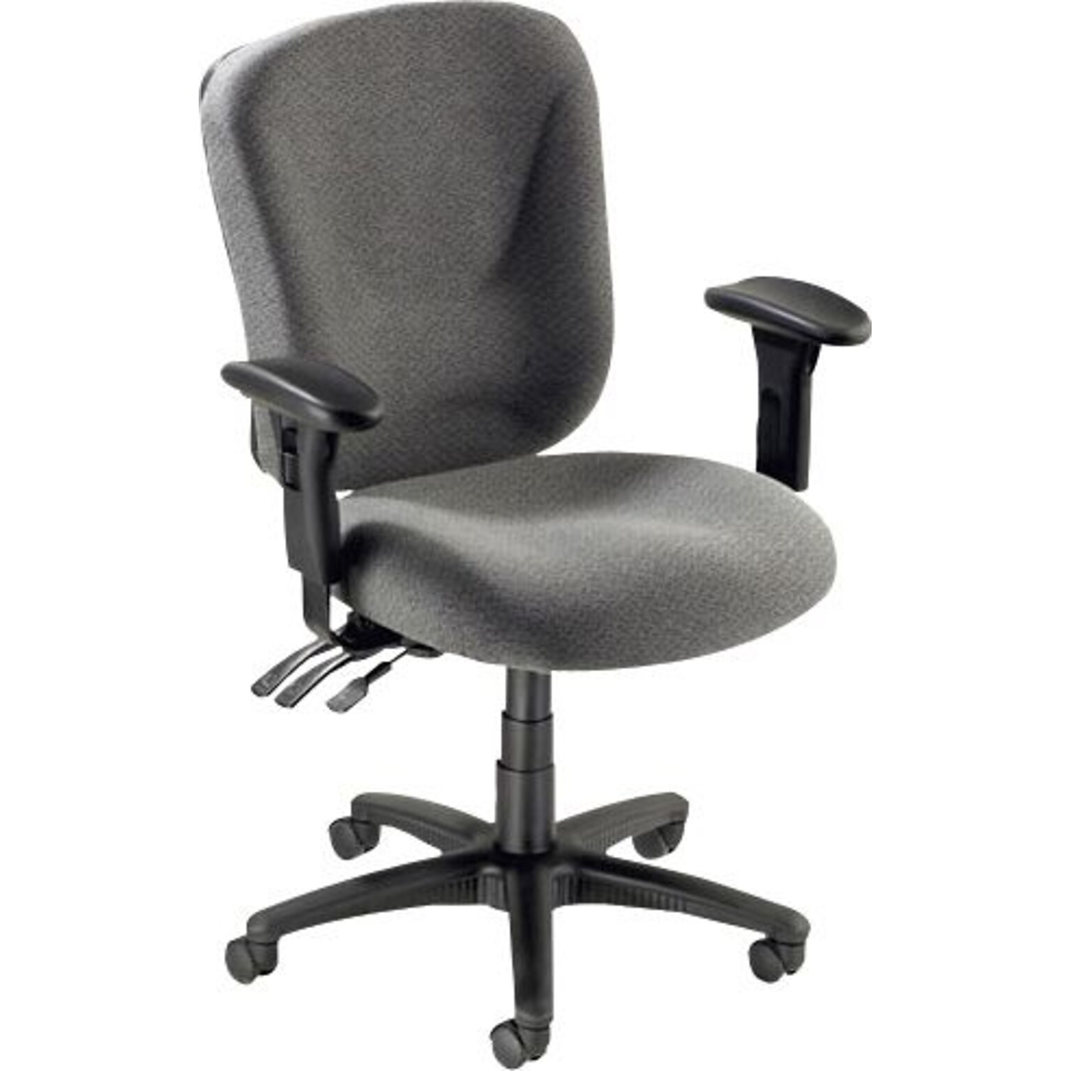 Lorell Accord Series Mid-Back Task Chair, Gray (LLR66125)