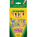 Crayola Kids Write Start Colored Pencils, Multicolor, 8/Box (68-4108)