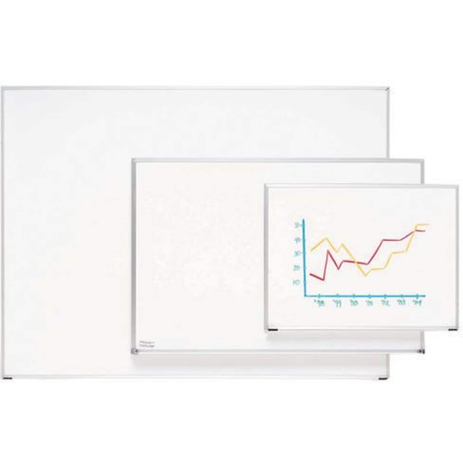 Lorell Economy Dry Erase Whiteboard, 3 x 4, White Aluminum Frame (LLR19771)
