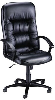 Lorell Tufted Executive High-Back Office Chair, 25.74W x 29.75D x 45.5-49H, Black (LLR60116)