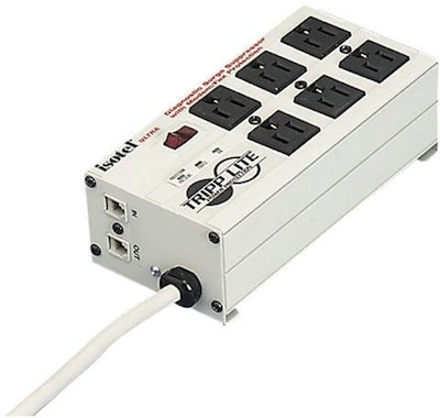 Tripp Lite 6 Outlet Surge Protector, 6' Cord (ISOBAR6ULTRA)