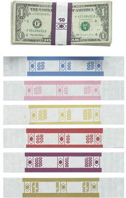 SecurIT $2,000 Currency Straps, 1000/Pack (PMF55032)