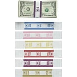 1.25 x 7.62 Inches 55027 25,000/Carton White/Blue PM Company SecurIT $100 Kraft Currrency Bands