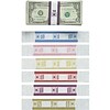 PM Company Currency Straps, White/Violet, $2,000, 25,000/CT