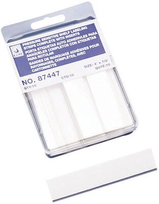 Shelf Label Strip With Insert, 4x7/8, Clear