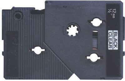 Brother Tape Cartridge, Black/Matte, 3/8W x 25L, 2/Pack