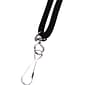 Exclusive Imports Hook Fastener Breakaway Lanyard, Black