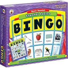 Carson-Dellosa Espanol basico Basic Spanish: BINGO Board Game (8919)