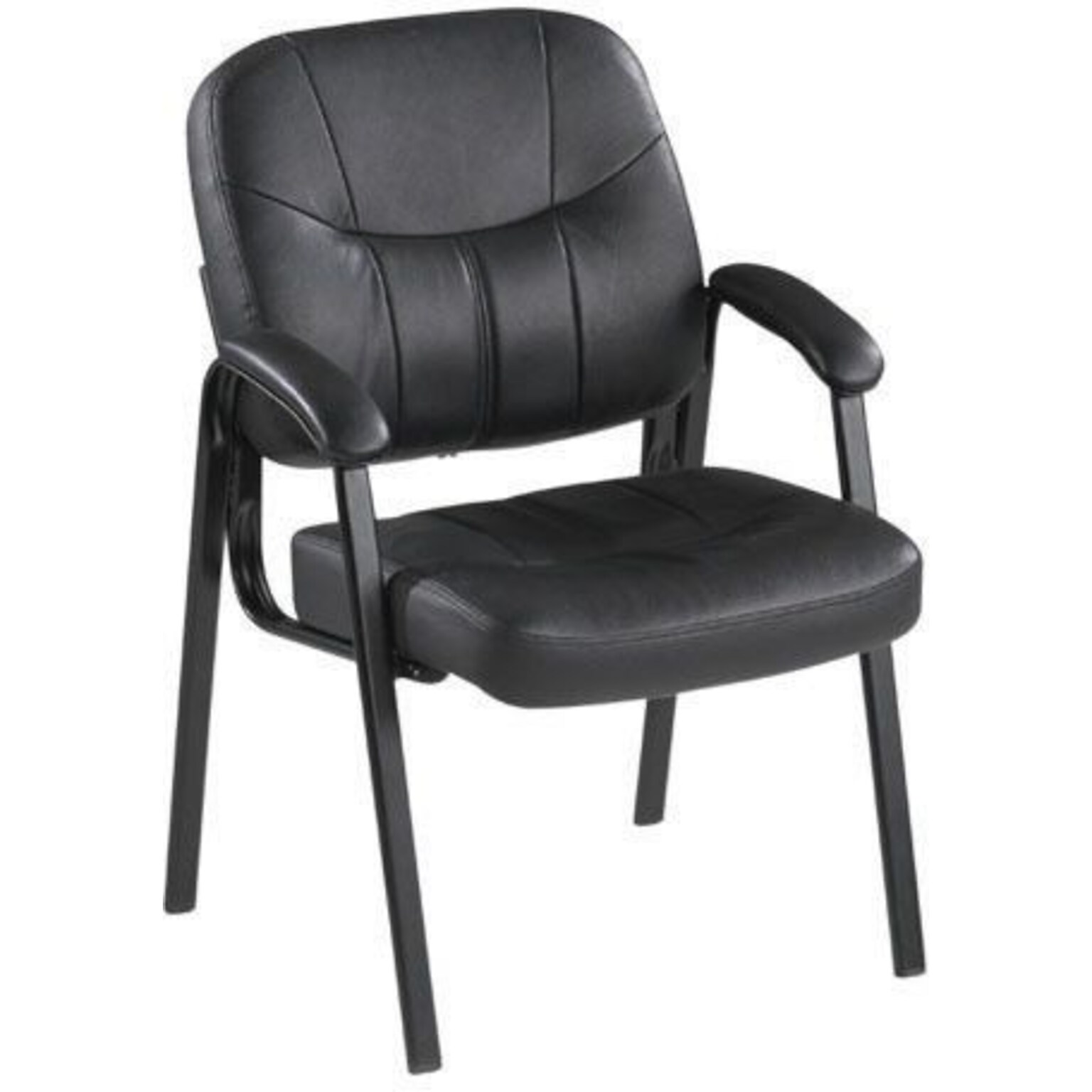 Lorell Chadwick Series Guest Chair, 26W x 28D x 35H, Black (LLR60122)
