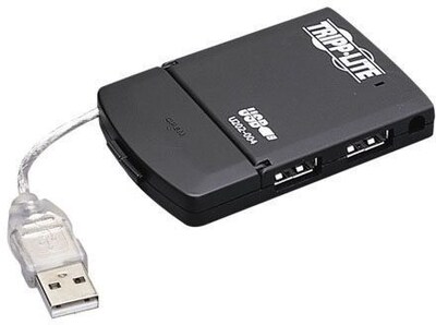 Tripp Lite 4-Port USB 2.0 Ultra Mini Hub, Black