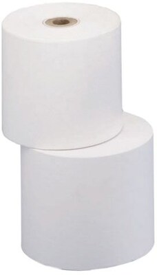 PM Company Bond Cash Register Paper Rolls, 1 3/4" x 150', 10 Rolls/Pack (18990)