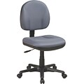 Office Star & trade, Deluxe Armless Task Chair, Grey