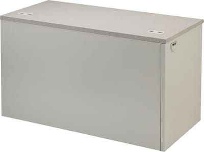 HON 38000 Series Left Return Shell, Gray/Light Gray, 29 1/2H x 48W x 24D