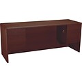 HON® 10700 Series Office Suite in Mahogany, Kneespace Credenza, 72Wx24D