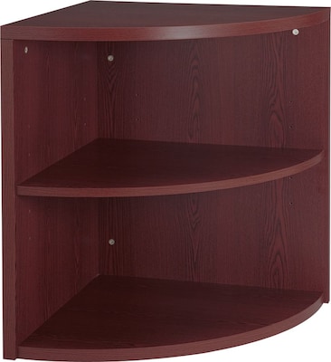 HON® 10500 Series Office Collection in Mahogany, 2-Shelf End Cap Bookcase