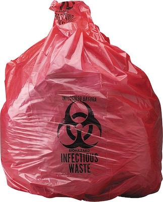 Infectious Waste Bags, 3 gal.