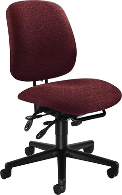 HON® 7700 Series Task Chairs, High Performance, Burgundy