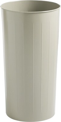Safco® Fire-Resistant Steel Wastebasket, Round, 80 Quarts, Sand