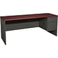 HON® 38000 Series Right Pedestal Credenza, Mahogany/Charcoal, 29 1/2"H x 72"W x 24"D