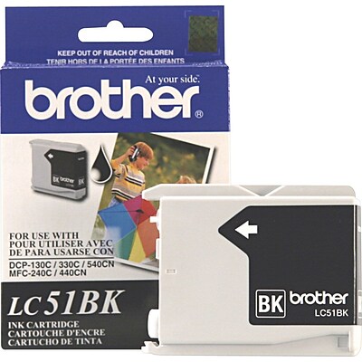 Brother LC-51BK Black Standard Yield Ink Cartridge