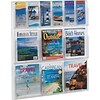Gould Plastics Clear Literature Display Rack for 6 Pamphlets/6 Magazines