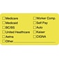 Tabbies® Insurance Labels, Insurance Coverage Provided, Yellow
