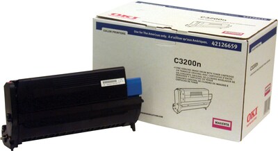 OKI® 42126659 Image Drum with Toner Cartridge for C3200N Printer; Magenta