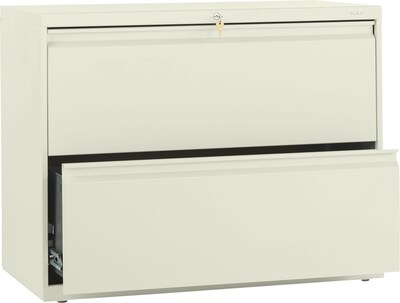 HON Brigade® 800 Series Lateral Files, 2-Drawer, 36''W x 18''D x 28''H, Putty (882LL)