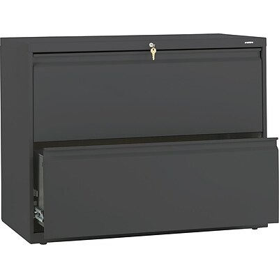 Hon Brigade 800 Series 2 Drawer Lateral File Cabinet Charcoal