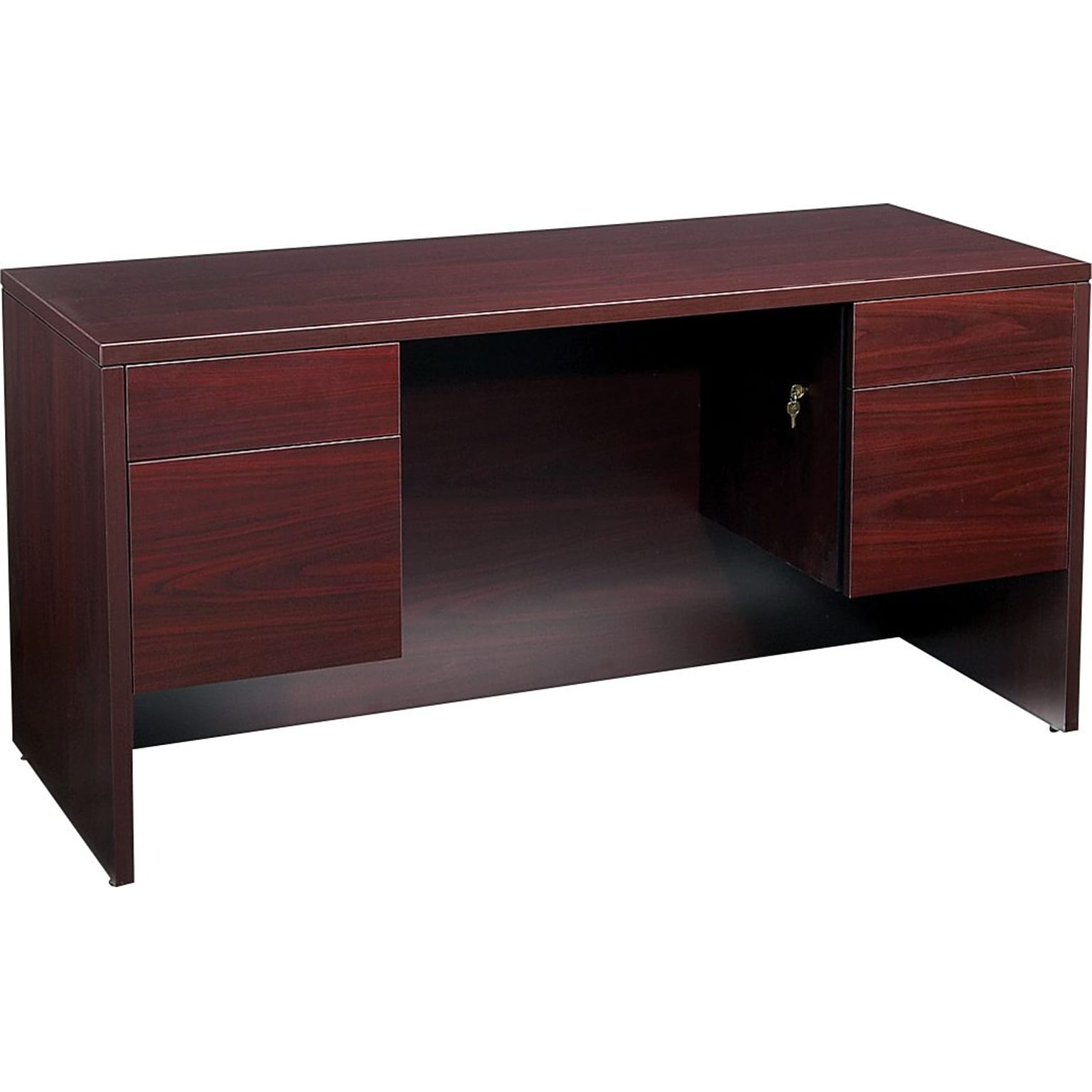 HON® 10500 Series Credenza with Kneespace, 2 Box/1 File Drawer, 60W, Mahogany Finish NEXTExpress NEXT2019