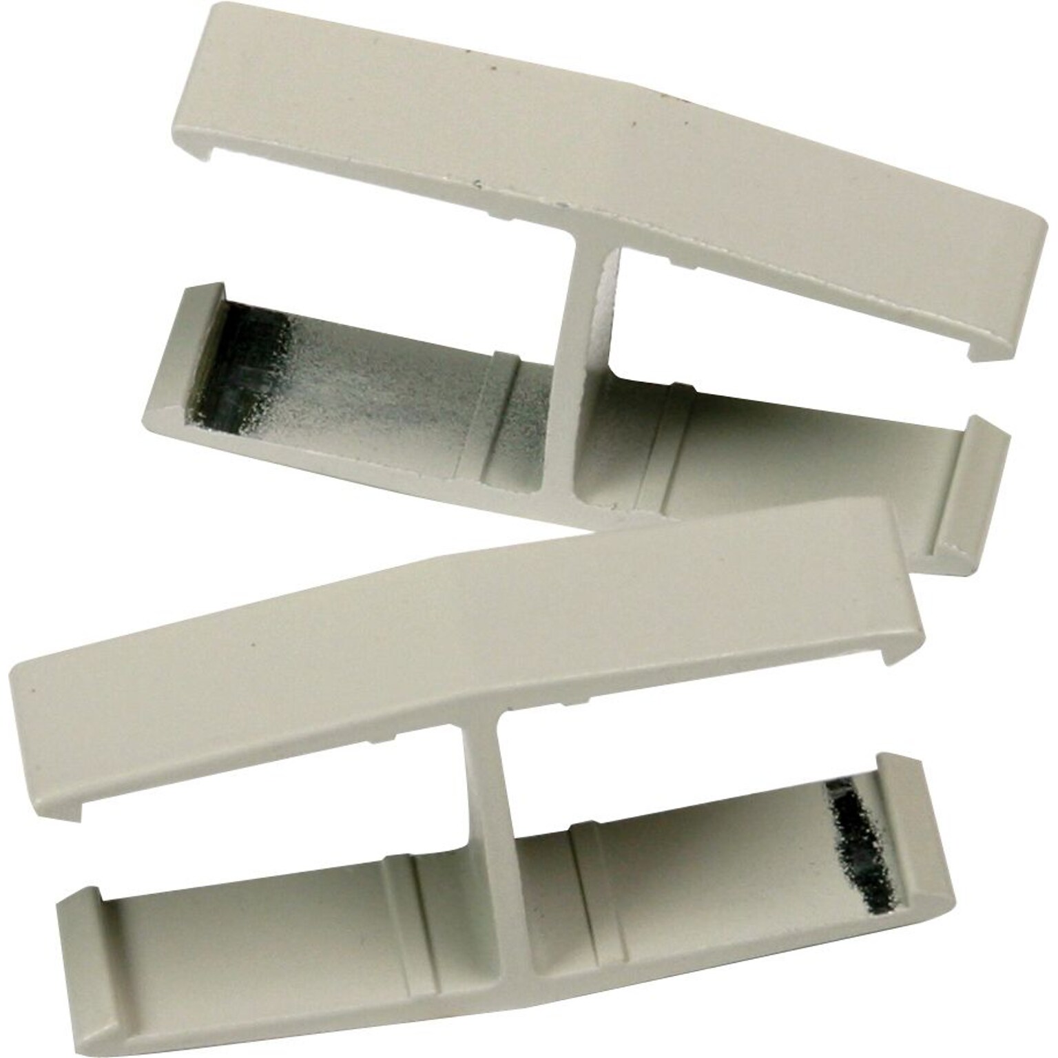 HON Verse QuickConnect Panel-to-Panel Connector, 180 Degrees, Light Gray, Pair (BSXQC180GY)