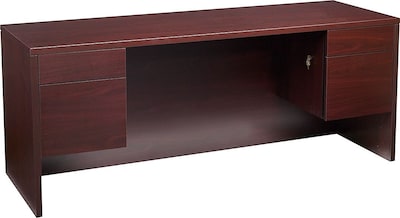 HON® 10500 Series Credenza with Kneespace, 2 Box/2 File Drawers, 72W, Mahogany Finish NEXTExpress N