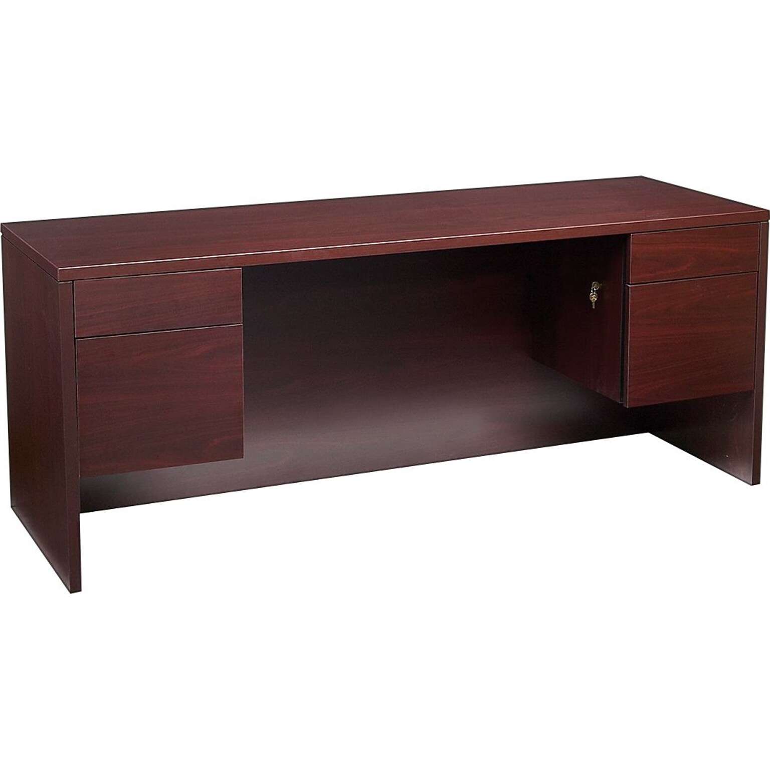 HON® 10500 Series Credenza with Kneespace, 2 Box/2 File Drawers, 72W, Mahogany Finish NEXTExpress NEXT2019