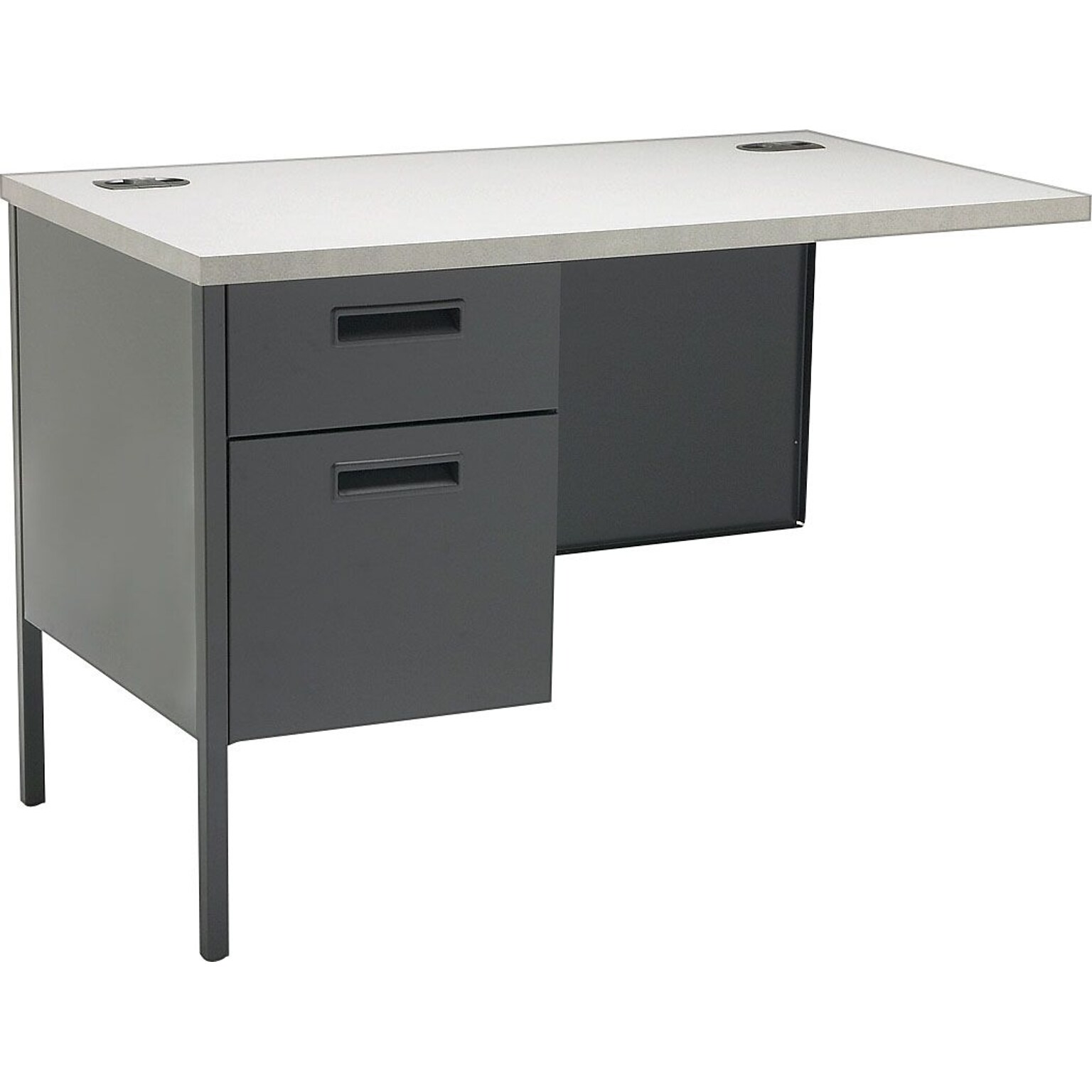 HON® Metro Classic Series Left Return, Charcoal/Gray, 29 1/2H x 42W x 24D