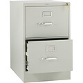 HON 310 Series Vertical File Cabinet, Legal, 2-Drawer, Light Gray, 26 1/2D NEXT2017 NEXT2Day