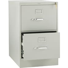 HON 310 Series Vertical File Cabinet, Legal, 2-Drawer, Light Gray, 26 1/2D NEXT2017 NEXT2Day