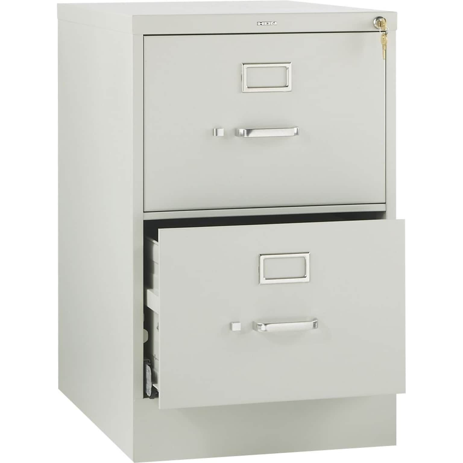 HON® 510 Series Legal Width Vertical File Cabinets, 2-Drawer, Putty, 25D