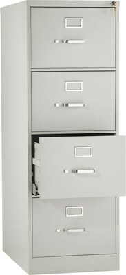 HON 510 Series 4 Drawer Vertical File Cabinet, Legal, Light Gray, 25D (H514CPQ)