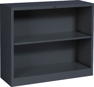 HON® Brigade Bookcase, Charcoal, 2-Shelf, 29H