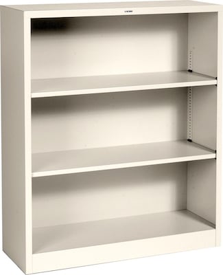 HON Brigade Steel Bookcase, 3 Shelves, 34-1/2W, Putty Finish NEXT2018 NEXTExpress