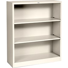 HON Brigade Steel Bookcase, 3 Shelves, 34-1/2W, Putty Finish NEXT2018 NEXTExpress