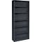 HON Brigade 6-Shelf Metal Bookcase, 81 1/8H x 34 1/2W x 12.63D, Charcoal (S82ABCS)