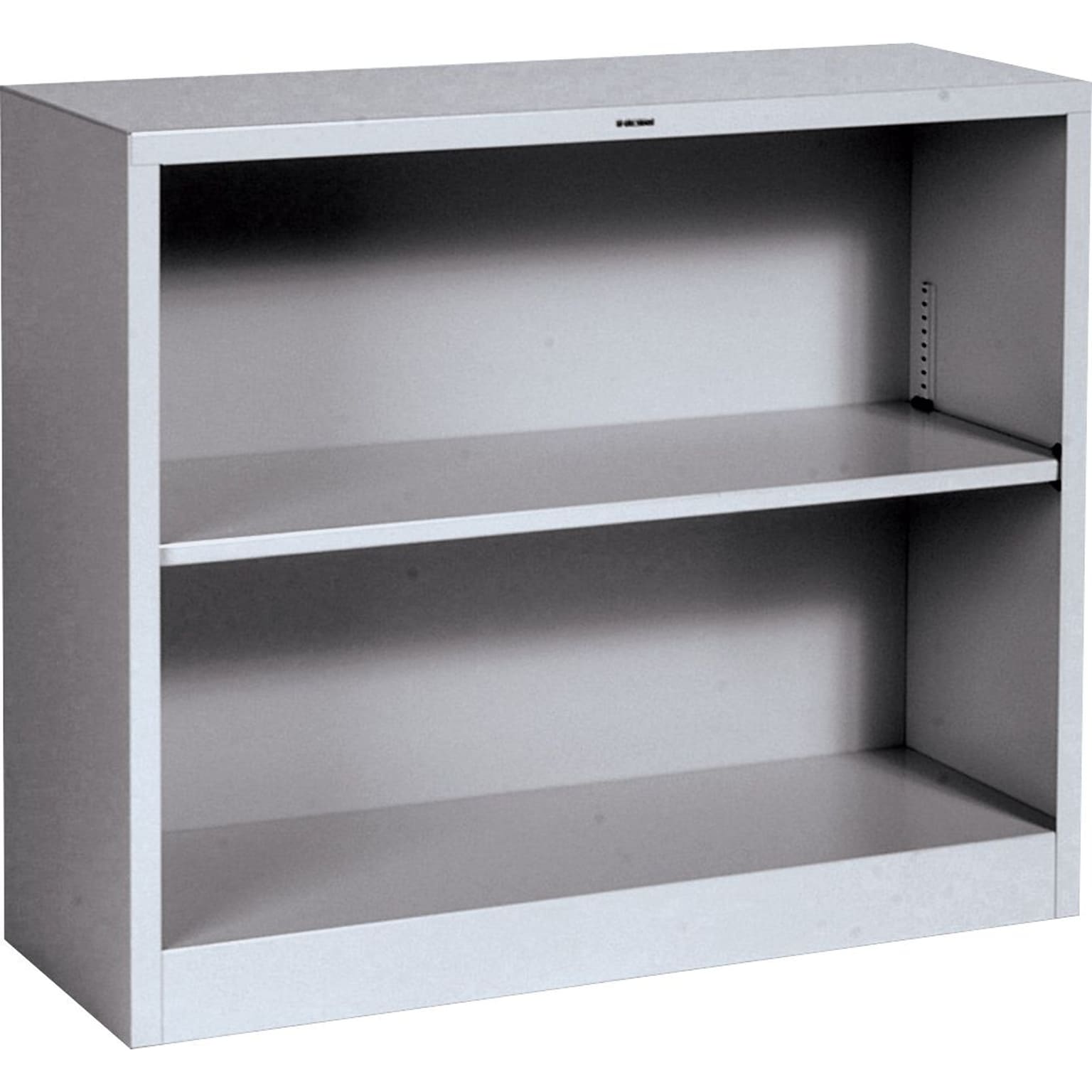HON® Brigade™ 2-Shelf Metal Bookcase, Gray