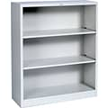 HON® Brigade™ 3-Shelf Metal Bookcase, Gray