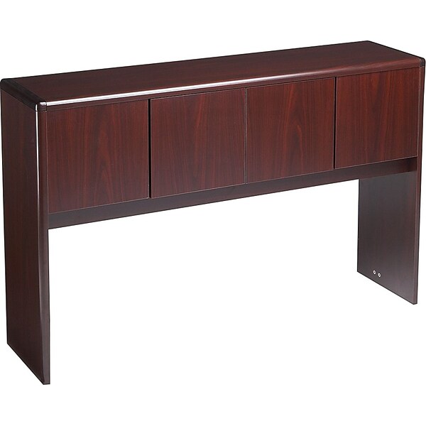 HON® 10700 Series Office Suite in Mahogany, Stack-on Storage Unit for 60 Credenza