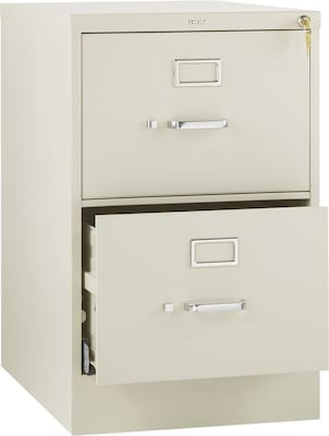 HON 510 Series 2 Drawer Vertical File Cabinet, Legal, Putty, 25D (H512CPL)