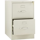 HON 510 Series 2 Drawer Vertical File Cabinet, Legal, Putty, 25D (H512CPL)